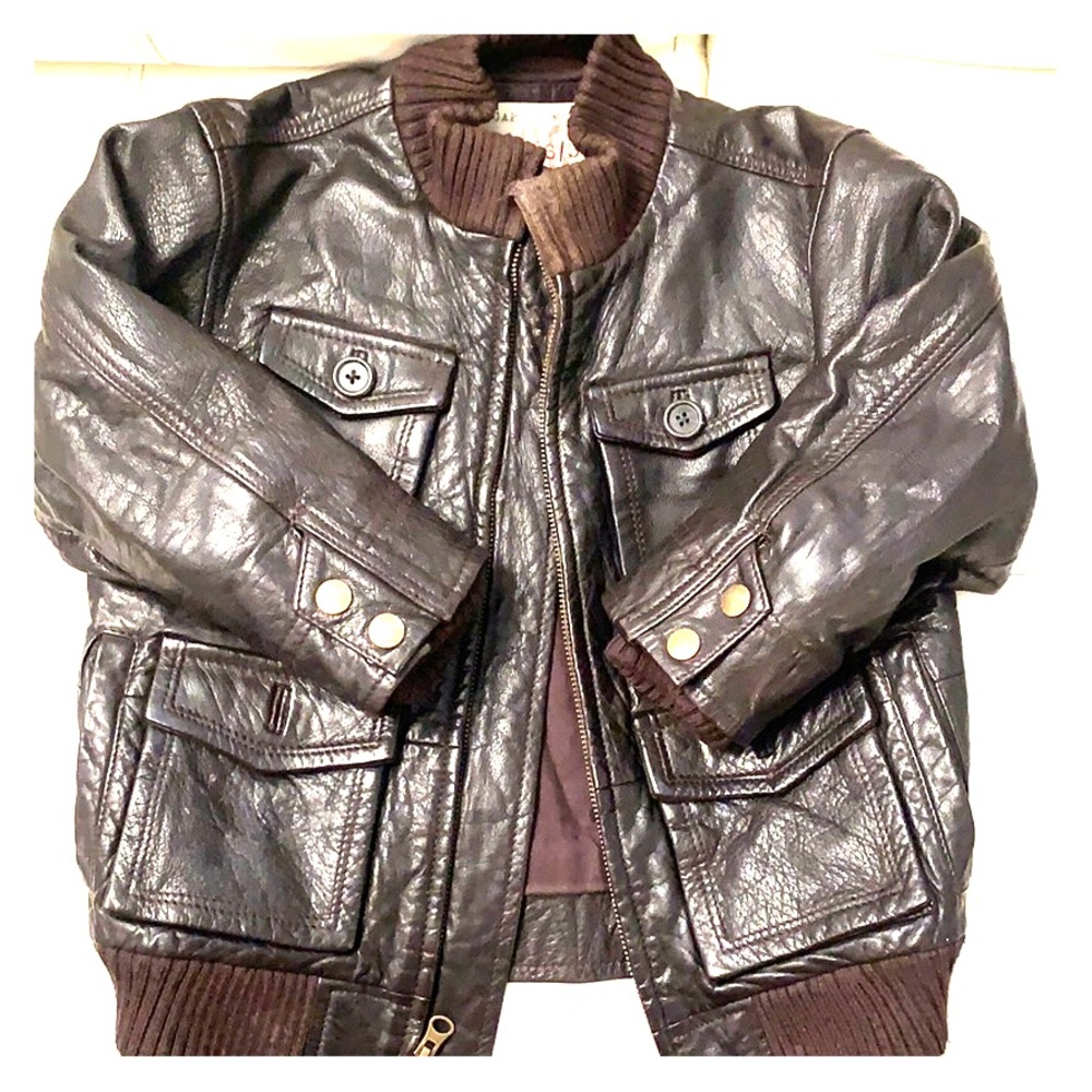 Boys Heavy Leather Jacket